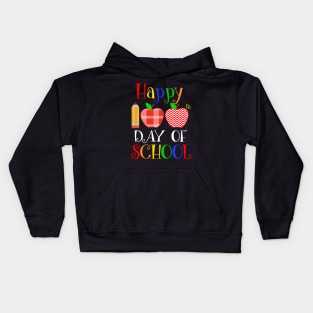 Happy 100th Days of School Kindergarten Teacher Kids Hoodie